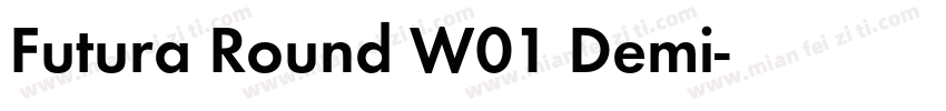 Futura Round W01 Demi字体转换